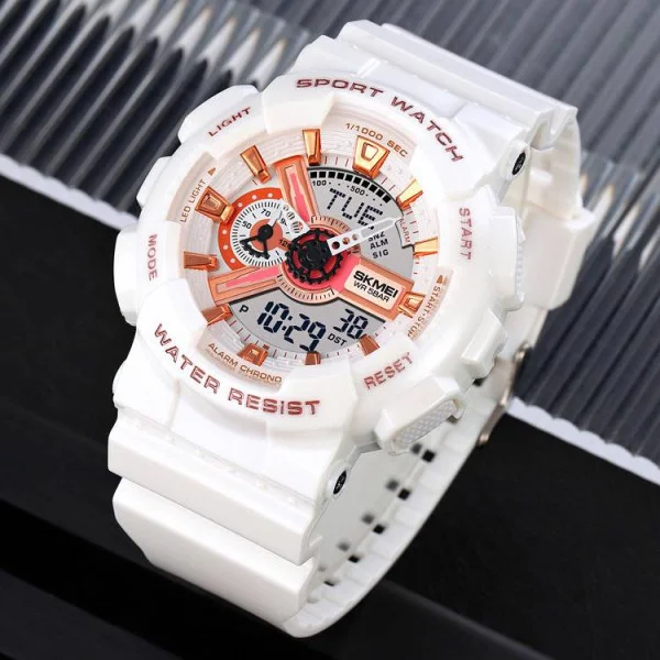 Жіночий годинник Skmei 1834WT White-Gold фото 5
