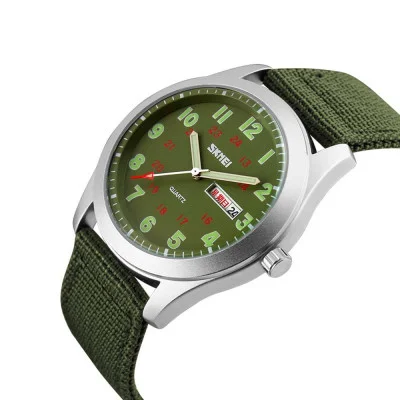 Чоловічий годинник Skmei 9112GN Silver-Green