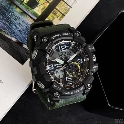 Чоловічий годинник Sanda 759 Green-Black