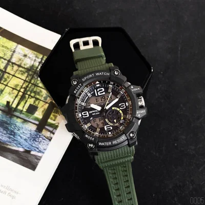 Чоловічий годинник Sanda 759 Green-Black