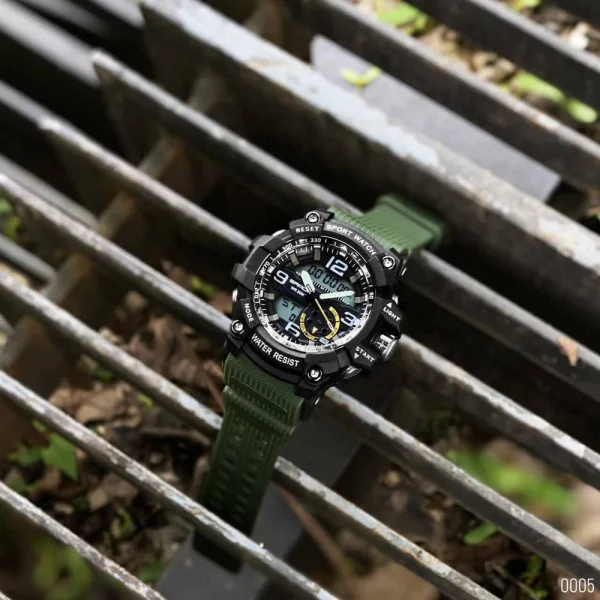 Мужские часы Sanda 759 Green-Black фото 10