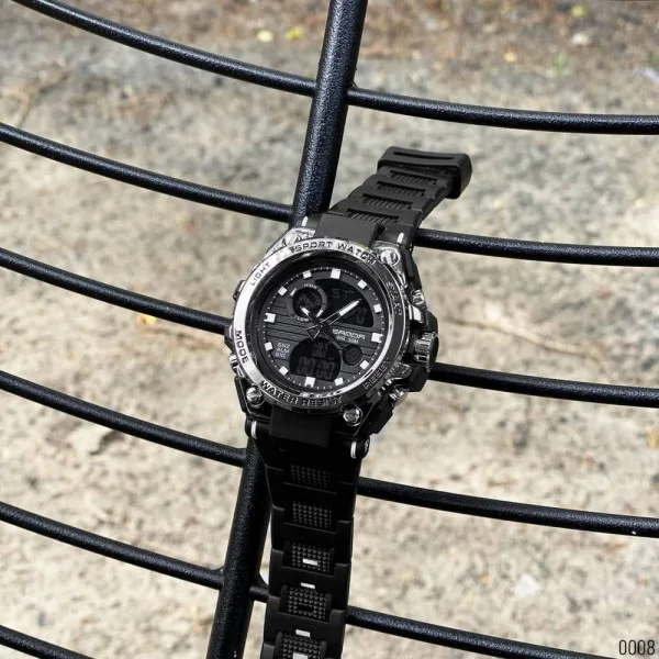 Мужские часы Sanda 739 Black-Silver фото 12