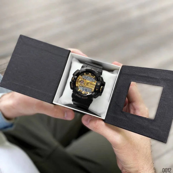 Мужские часы Sanda 599 Black-Gold фото 12