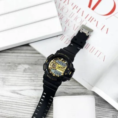 Чоловічий годинник Sanda 599 Black-Gold