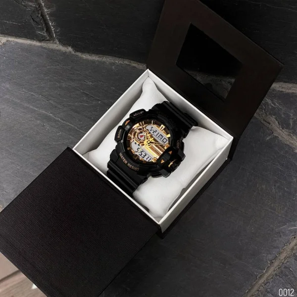 Мужские часы Sanda 599 Black-Gold фото 11