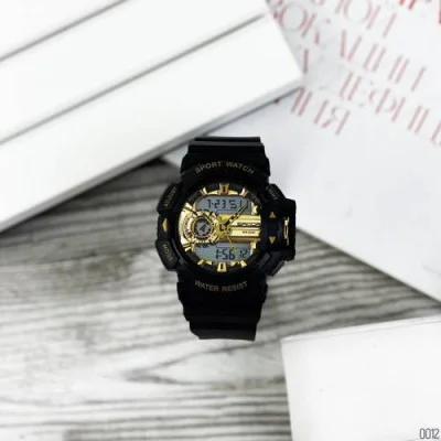 Чоловічий годинник Sanda 599 Black-Gold