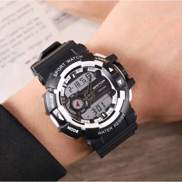 Мужские часы Sanda 599 Black-White фото 3