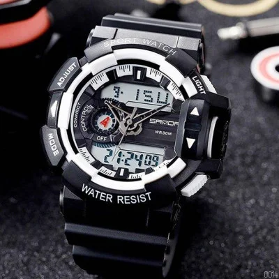 Мужские часы Sanda 599 Black-White