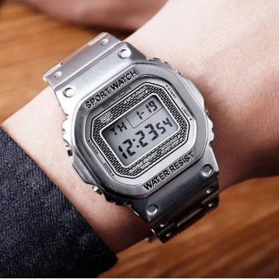 Мужские часы Sanda 390 All Silver