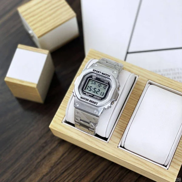 Чоловічий годинник Sanda 390 All Silver фото 5