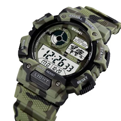 Чоловічий годинник Skmei 1723CMGN Camo Green