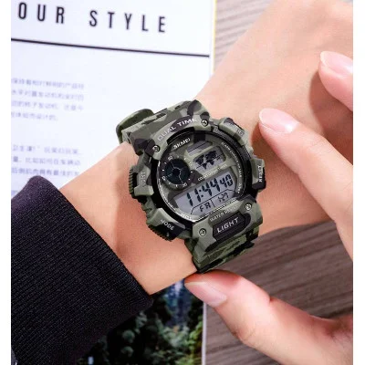Чоловічий годинник Skmei 1723CMGN Camo Green