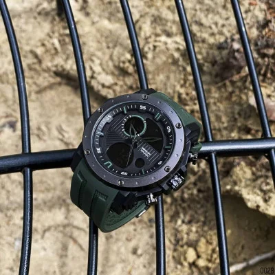 Чоловічий годинник Sanda 6012 Green-Black