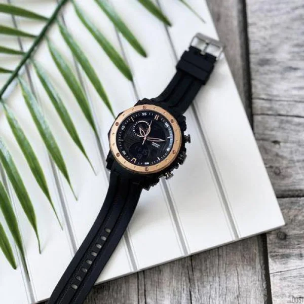 Чоловічий годинник Sanda 6012 Black-Cuprum фото 4