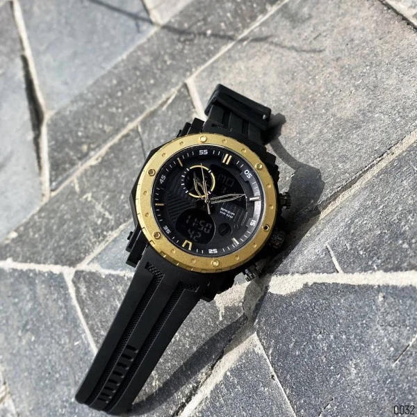 Чоловічий годинник Sanda 6012 Black-Gold фото 8
