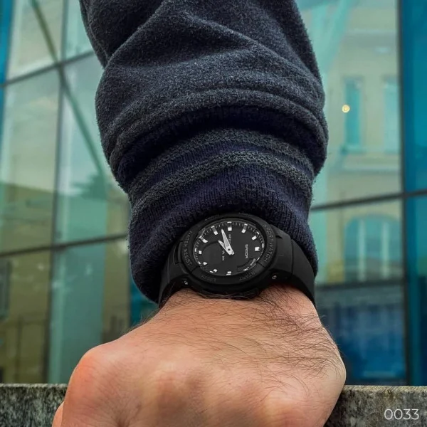 Чоловічий годинник Sanda 6005 Black-Silver фото 13