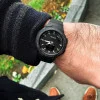 Чоловічий годинник Sanda 6005 Black-Silver фото 11