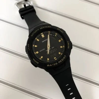 Чоловічий годинник Sanda 6005 Black-Gold
