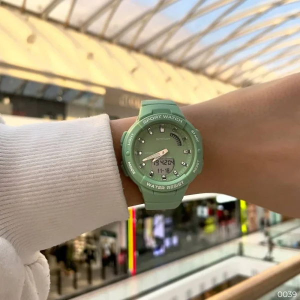 Жіночий годинник Sanda 6005 Green фото 12