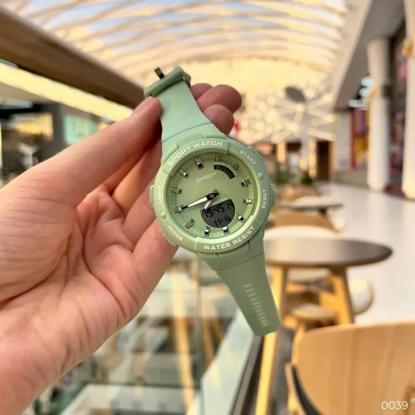 Жіночий годинник Sanda 6005 Green фото 13