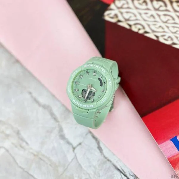 Жіночий годинник Sanda 6005 Green фото 5