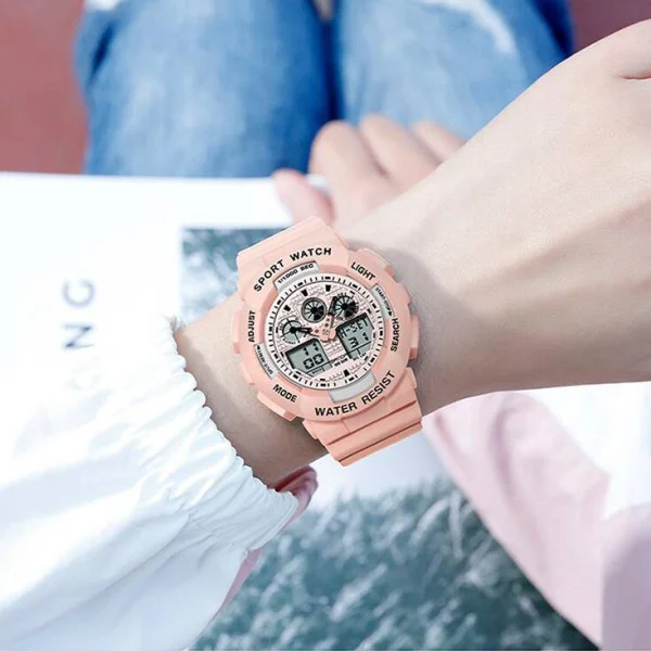 Жіночий годинник Sanda 3017 All Pink фото 3
