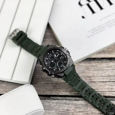 Чоловічий годинник Sanda 6008 Green-Black