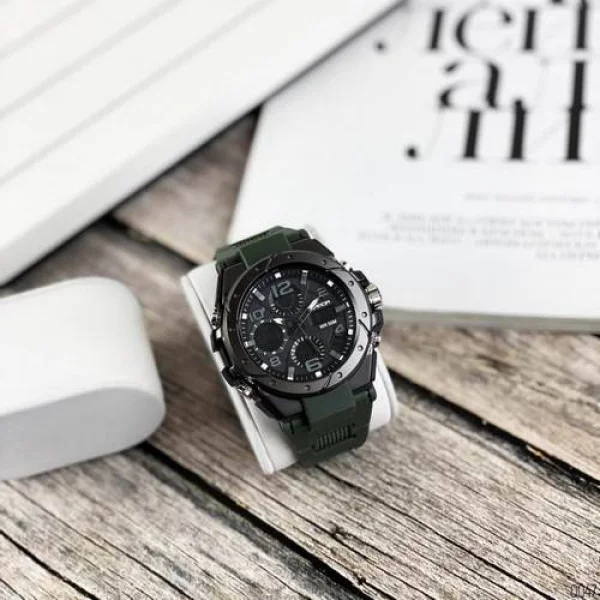 Мужские часы Sanda 6008 Green-Black фото 5