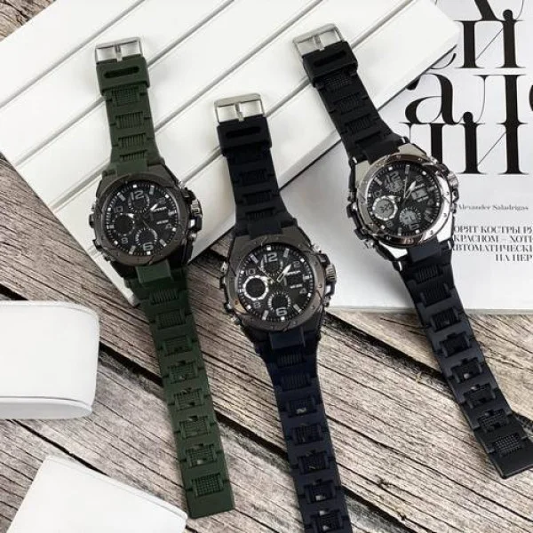 Мужские часы Sanda 6008 Black-Silver фото 6