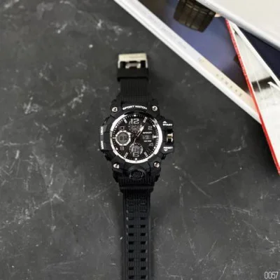 Чоловічий годинник Sanda 6021 Black-Silver