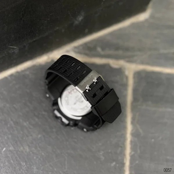 Чоловічий годинник Sanda 6021 Black-Silver фото 8