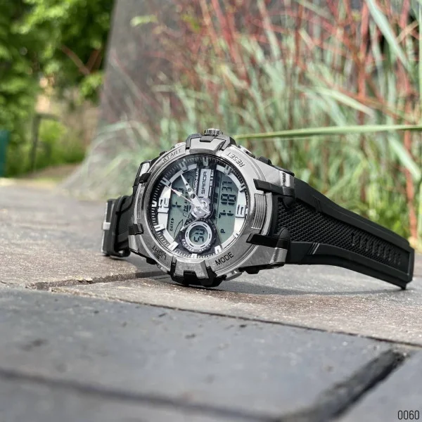 Мужские часы Sanda 6015 Black-Silver фото 4