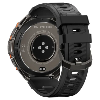 Тактические Умные Часы с Компасом Kospet TANK T3 ULTRA Black + GPS, Спортивные Режимы, Водозащита, Звонки