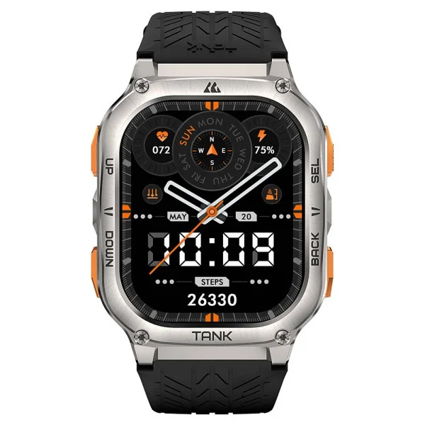 Спортивные Умные Часы Kospet TANK M3 ULTRA Silver + GPS, Спортивные Режимы, Водозащита фото 3
