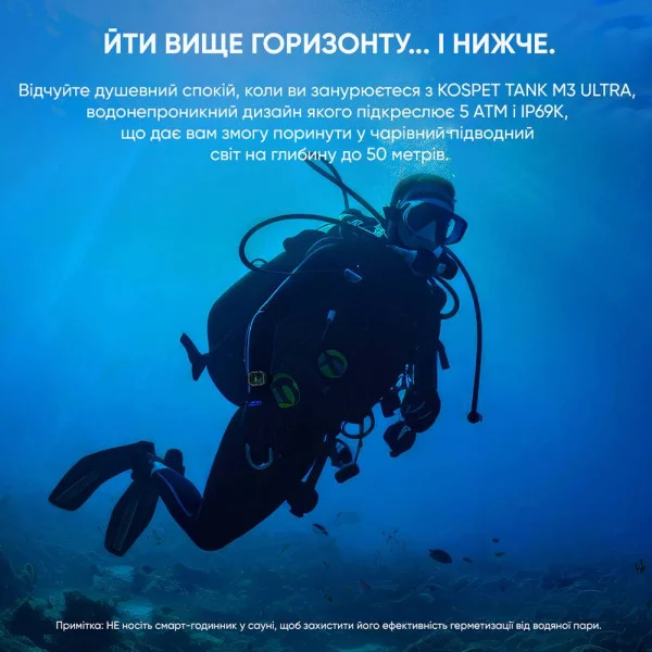 Спортивные Умные Часы Kospet TANK M3 ULTRA Silver + GPS, Спортивные Режимы, Водозащита фото 14
