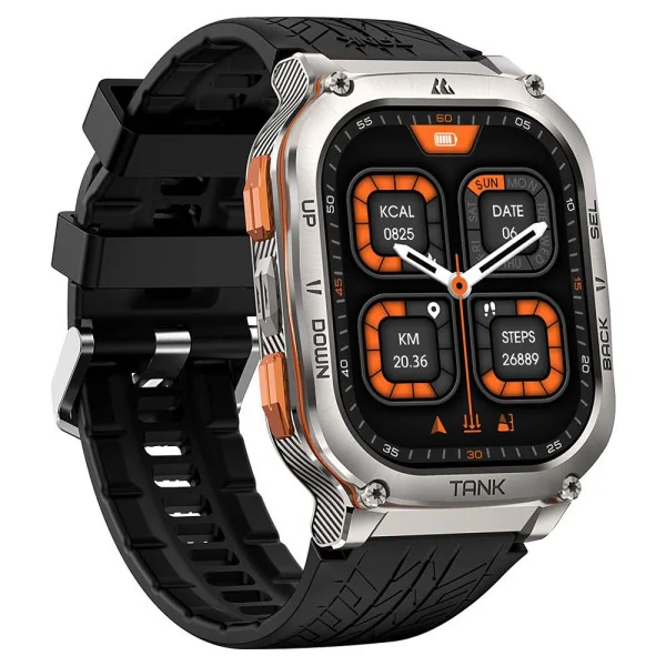 Спортивные Умные Часы Kospet TANK M3 ULTRA Silver + GPS, Спортивные Режимы, Водозащита фото 4