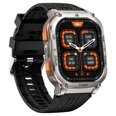 Спортивний Розумний Годинник Kospet TANK M3 ULTRA Silver + GPS, Спортивні Режими, Водозахист