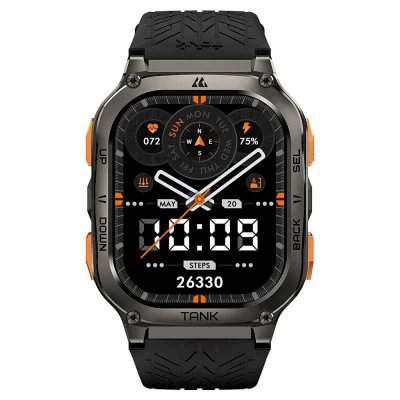 Тактические Умные Часы Kospet TANK M3 ULTRA Black + GPS, Спортивные Режимы, Водозащита, Звонки