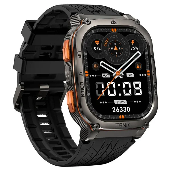 Тактические Умные Часы Kospet TANK M3 ULTRA Black + GPS, Спортивные Режимы, Водозащита, Звонки фото 4