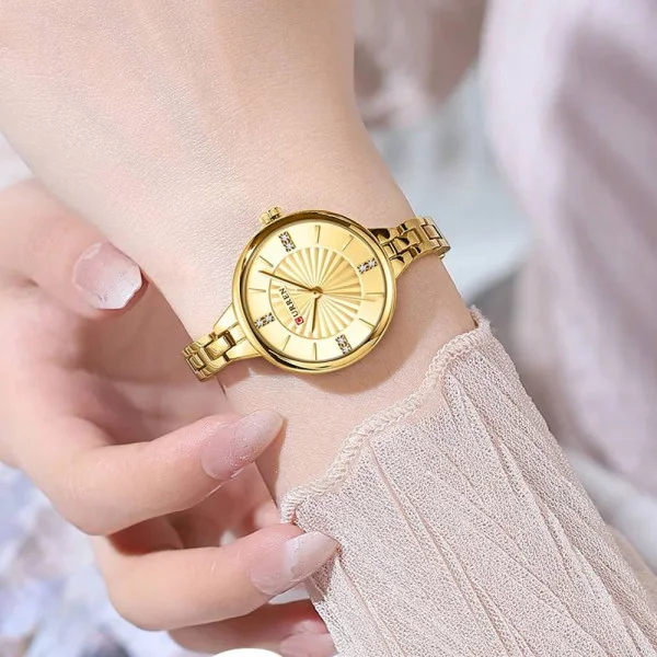 Жіночий годинник Curren 9097L Gold фото 8