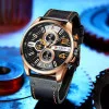 Чоловічий годинник Curren 8393 Gold-Black фото 3
