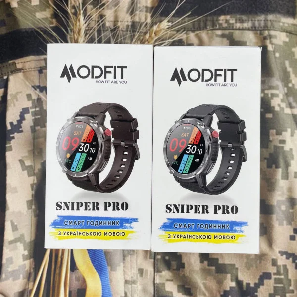 Смарт часы Modfit Sniper Pro All Black 41 мм. фото 19