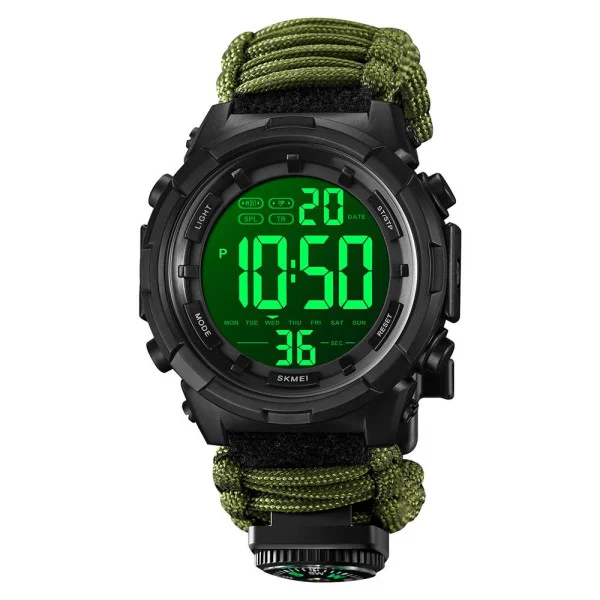 Чоловічий годинник Skmei 1845NAG Army Green фото 3