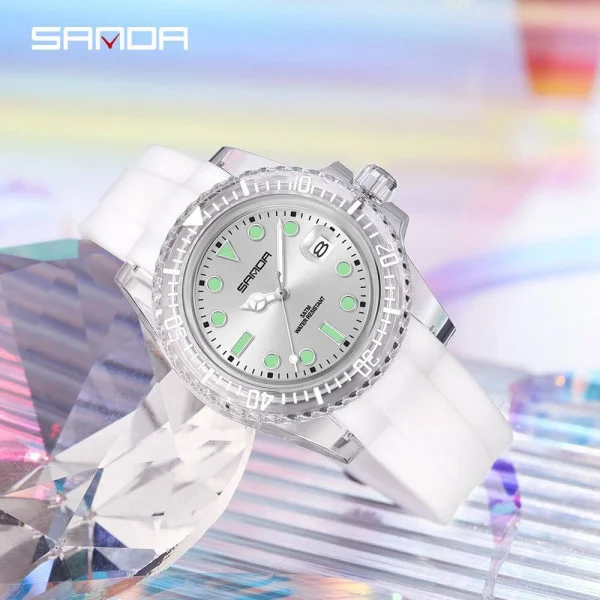 Жіночий годинник Sanda 9007 White фото 5