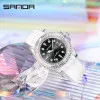 Жіночий годинник Sanda 9007 White-Black фото 5