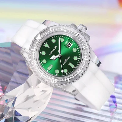 Жіночий годинник Sanda 9007 White-Green