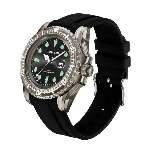 Жіночий годинникSanda 9007 All Black фото 3