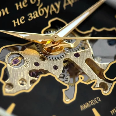 Классические мужские часы Awarder 022 Gold-Black Mechanic Где бы ни был