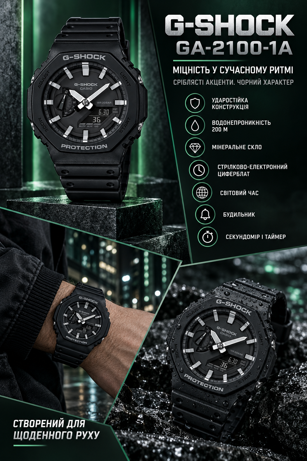 Casio G-SHOCK GA-2100-1A1