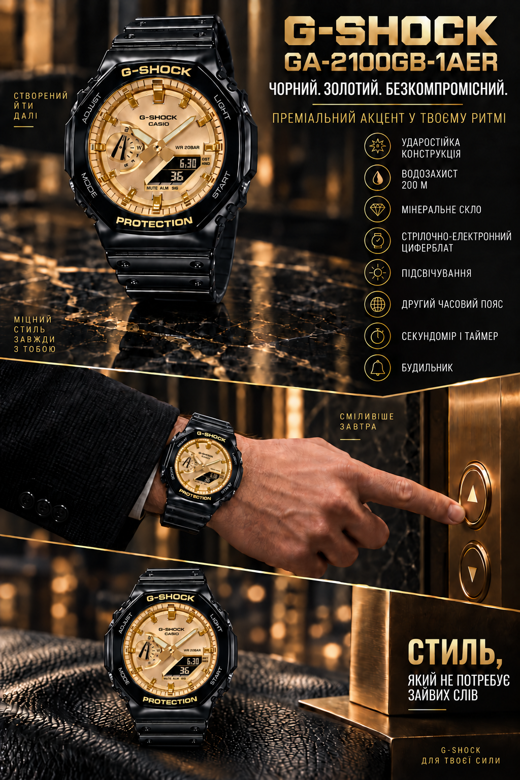 Casio G-SHOCK GA-2100GB-1AER